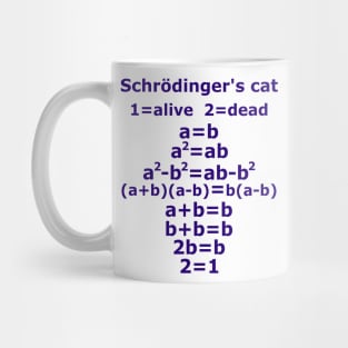 Physics nerd teacher saying Schrödinger's cat Mug